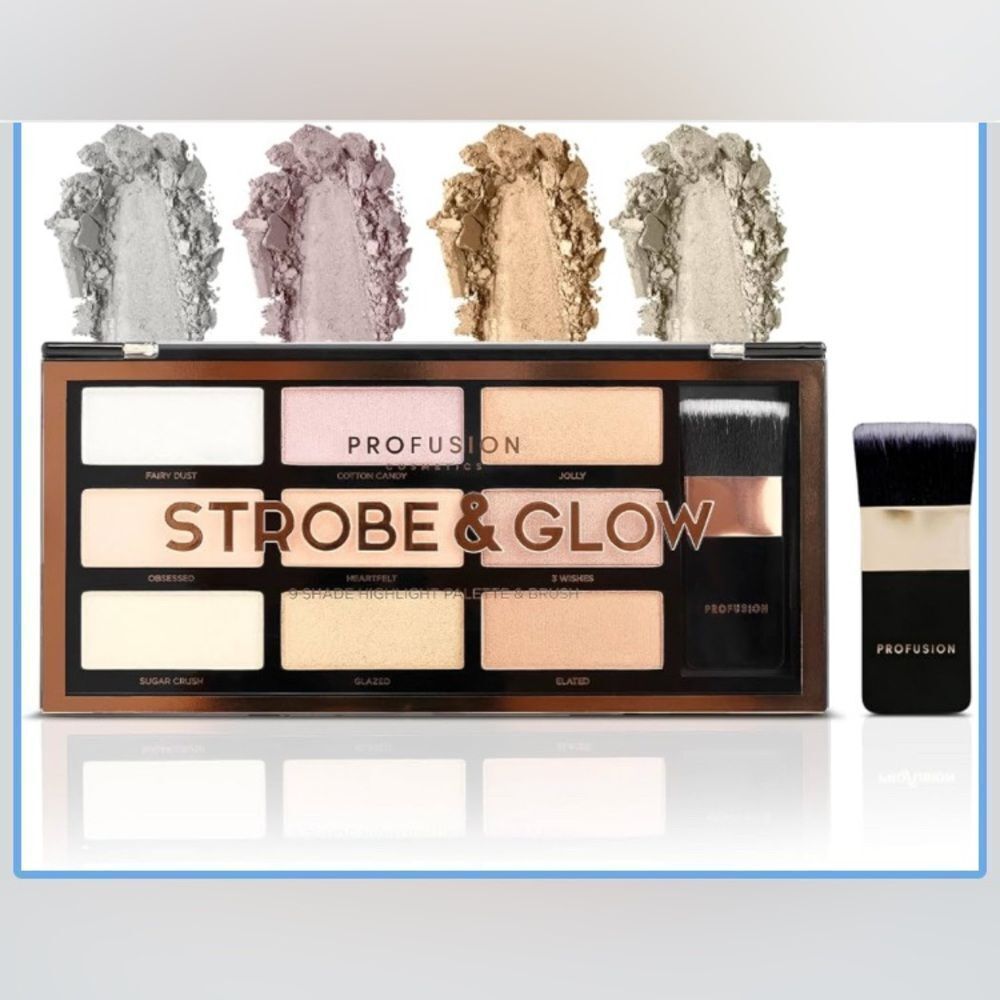 Profusion Cosmetics Sculp & Glow Palette with Brush